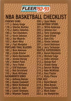 #264 Checklist 3 - 1992-93 Fleer Basketball