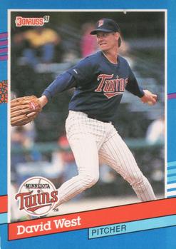 #264 David West - Minnesota Twins - 1991 Donruss Baseball