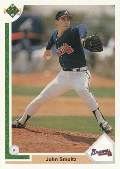 #264 John Smoltz - Atlanta Braves - 1991 Upper Deck Baseball