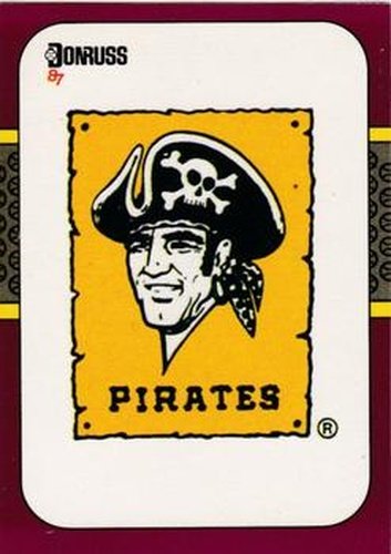 #264 Pirates Logo - Pittsburgh Pirates - 1987 Donruss Opening Day Baseball