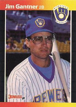 #264 Jim Gantner - Milwaukee Brewers - 1989 Donruss Baseball