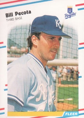 #264 Bill Pecota - Kansas City Royals - 1988 Fleer Baseball