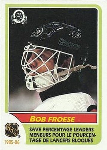 #264 Bob Froese - Philadelphia Flyers - 1986-87 O-Pee-Chee Hockey