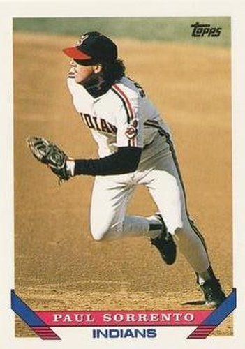 #264 Paul Sorrento - Cleveland Indians - 1993 Topps Baseball