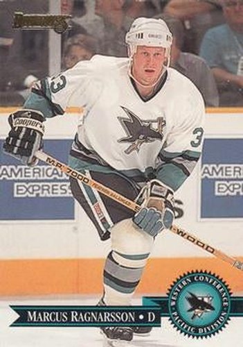 #264 Marcus Ragnarsson - San Jose Sharks - 1995-96 Donruss Hockey