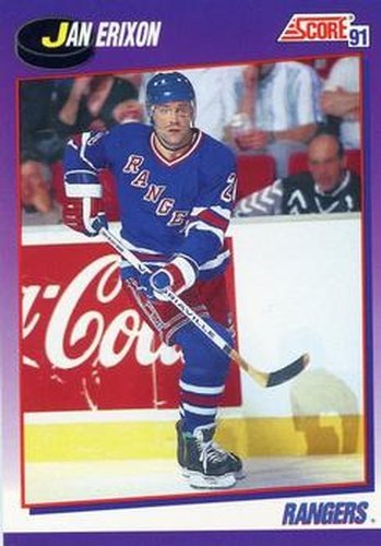 #264 Jan Erixon - New York Rangers - 1991-92 Score American Hockey