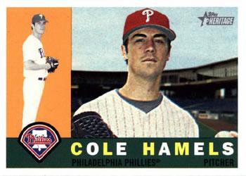 #264 Cole Hamels - Philadelphia Phillies - 2009 Topps Heritage Baseball