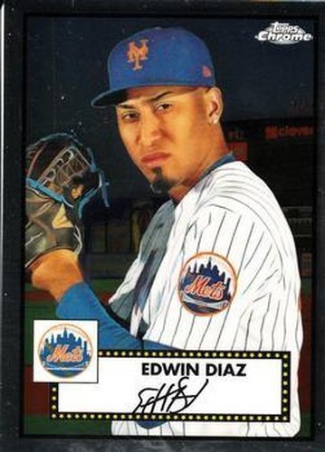 #264 Edwin Diaz - New York Mets - 2021 Topps Chrome Platinum Anniversary Baseball