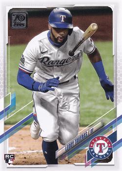 #264 Leody Taveras - Texas Rangers - 2021 Topps Baseball