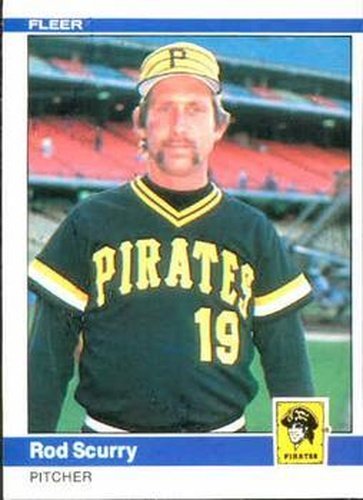 #264 Rod Scurry - Pittsburgh Pirates - 1984 Fleer Baseball