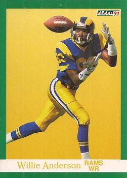 #264 Willie Anderson - Los Angeles Rams - 1991 Fleer Football