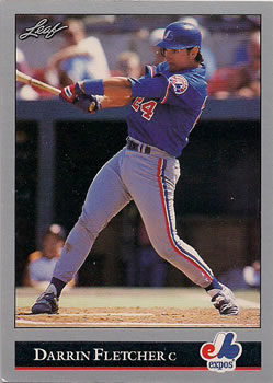 #264 Darrin Fletcher - Montreal Expos - 1992 Leaf Baseball