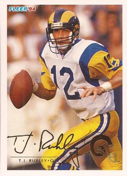 #264 T.J. RubleyÊRC - Los Angeles Rams - 1994 Fleer Football