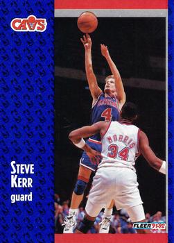 #264 Steve Kerr - Cleveland Cavaliers - 1991-92 Fleer Basketball