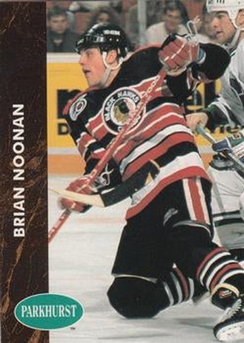 #264 Brian Noonan - Chicago Blackhawks - 1991-92 Parkhurst Hockey