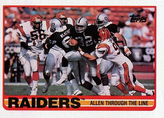 #264 Raiders Team Leaders - Marcus Allen - Los Angeles Raiders - 1989 Topps Football