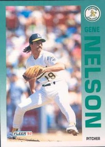 #264 Gene Nelson - Oakland Athletics - 1992 Fleer Baseball
