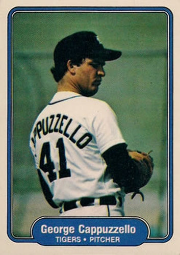 #264 George Cappuzzello - Detroit Tigers - 1982 Fleer Baseball