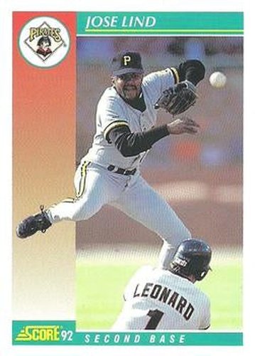 #265 Jose Lind - Pittsburgh Pirates - 1992 Score Baseball
