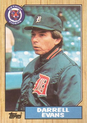 #265 Darrell Evans - Detroit Tigers - 1987 Topps Baseball