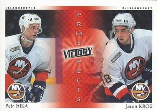 #265 Petr Mika / Jason Krog - New York Islanders - 2000-01 Upper Deck Victory Hockey