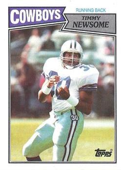 #265 Timmy Newsome - Dallas Cowboys - 1987 Topps Football