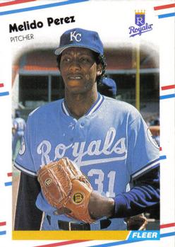 #265 Melido Perez - Kansas City Royals - 1988 Fleer Baseball