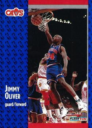 #265 Jimmy Oliver - Cleveland Cavaliers - 1991-92 Fleer Basketball