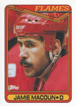 #265 Jamie Macoun - Calgary Flames - 1990-91 Topps Hockey