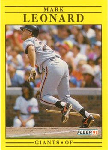 #265 Mark Leonard - San Francisco Giants - 1991 Fleer Baseball