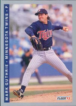 #265 Mark Guthrie - Minnesota Twins - 1993 Fleer Baseball
