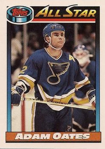 #265 Adam Oates - St. Louis Blues - 1991-92 Topps Hockey