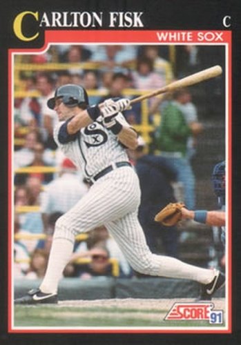 #265 Carlton Fisk - Chicago White Sox - 1991 Score Baseball