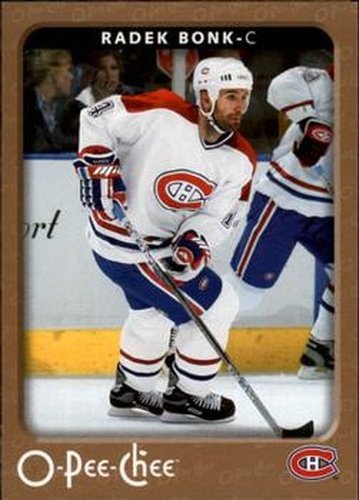 #265 Radek Bonk - Montreal Canadiens - 2006-07 O-Pee-Chee Hockey