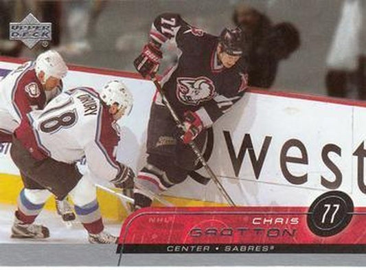 #265 Chris Gratton - Buffalo Sabres - 2002-03 Upper Deck Hockey