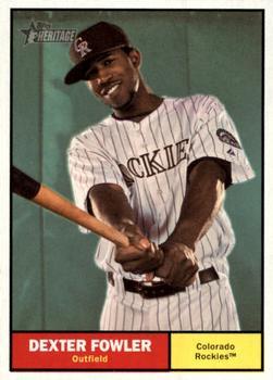 #265 Dexter Fowler - Colorado Rockies - 2010 Topps Heritage Baseball