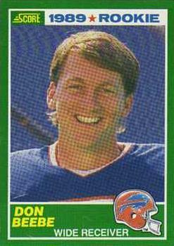 #265 Don Beebe - Buffalo Bills - 1989 Score Football
