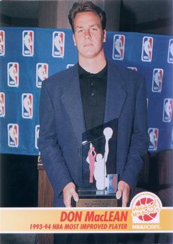 #265 Don MacLean - Washington Bullets - 1994-95 Hoops Basketball