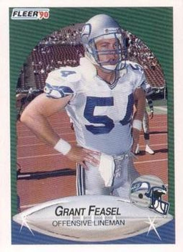 #265 Grant Feasel - Seattle Seahawks - 1990 Fleer Football
