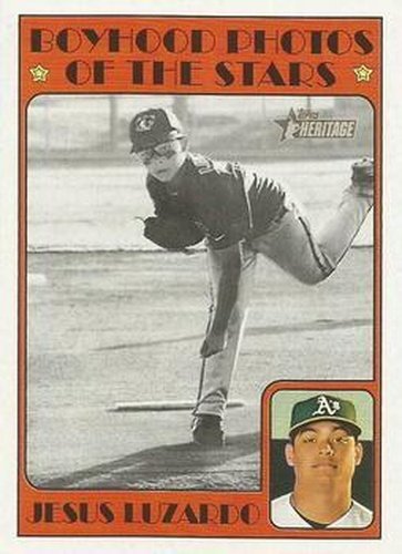 #265 Jesus Luzardo - Oakland Athletics - 2021 Topps Heritage Baseball