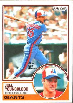 #265 Joel Youngblood - San Francisco Giants - 1983 O-Pee-Chee Baseball