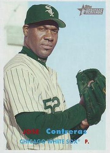 #265 Jose Contreras - Chicago White Sox - 2006 Topps Heritage Baseball