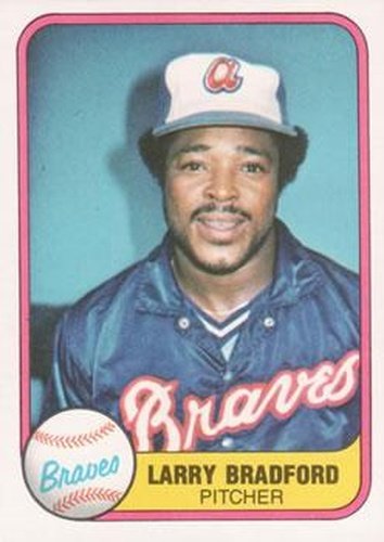 #265 Larry Bradford - Atlanta Braves - 1981 Fleer Baseball