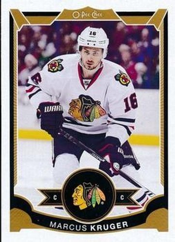 #265 Marcus Kruger - Chicago Blackhawks - 2015-16 O-Pee-Chee Hockey