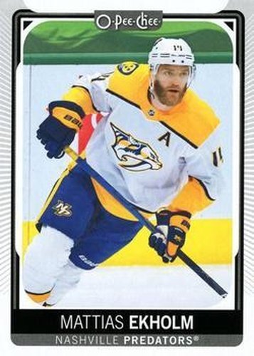 #265 Mattias Ekholm - Nashville Predators - 2021-22 O-Pee-Chee Hockey