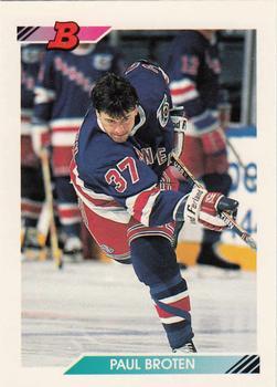 #265 Paul Broten - New York Rangers - 1992-93 Bowman Hockey