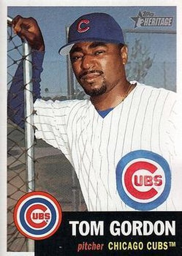 #265 Tom Gordon - Chicago Cubs - 2002 Topps Heritage Baseball