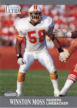 #265 Winston Moss - Los Angeles Raiders - 1991 Ultra Football