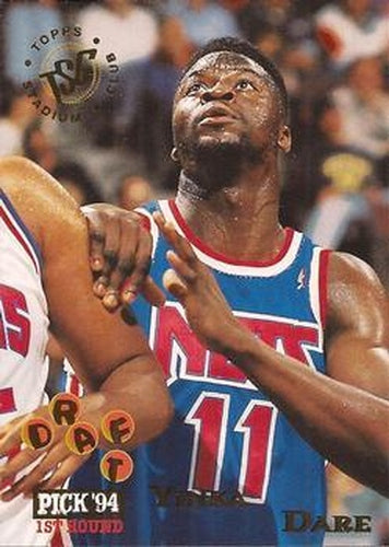 #265 Yinka Dare - New Jersey Nets - 1994-95 Stadium Club Basketball