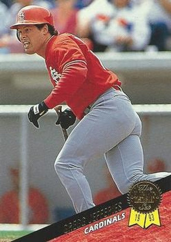 #265 Gregg Jefferies - St. Louis Cardinals - 1993 Leaf Baseball